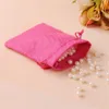 100PC Trekkoord Katoen Linnen Zakjes Veelkleurige Gift Bag Voor Party Bruiloft Snoep Kleine Bloemen Sieraden Verpakking Bag330I