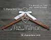 Personalized Wedding Hanger with heart and date for your wedding bridal hanger bow wedding dress hanger Bridesmaids For wedding party gifts