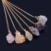 Multi Couleur Handmade Madmade Imbrine Citrine Citrine Collier Pendentif Collier Femmes Pierre Naturelle Crystal Crystal Colliers Colliers Fluorite Bijoux