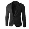 Wholesale-2016 new arrival Men Suit Blazer Men Solid Color Fashionable Casual Blazer Masculino One Button Blazer Suits jacket