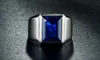 Victoria Wieck Men Fashion Jewelry Solitaire 10Ct Blue Sapphire 925 Silver Silver Simuled Diamond Mariage Band Ring Gif7299104