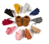 11 färg baby pu läder moccasins walker skor pojkar tjejer barn toddler lace-up skor moccasin mjuka första vandrare skor