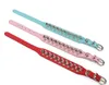 Haustier-Welpen-Hundehalsbänder, verstellbar, PU-Leder, Punk-Nieten, mit Spikes besetzt, Halsbänder für Haustiere, G986