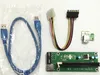 熱い販売PCI-E PCI E Express 1x 16Xライザーカード+ USB 3.0エクステンダーケーブルBitcoin Litecoin Miner 60cm