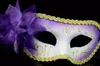 Fashion Women Sexy mask Hallowmas Venetian eye mask masquerade masks with flower feather Easter mask dance party holiday mask drop shipping