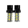 10 PC를 T20 LED 자동차 전구 7440 7441 (18)의 LED 5050 SMD DC 12V 화이트 6000K DRL 브레이크 테일 역 등 범용 LED 램프