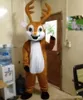 2017 Fabrika doğrudan satış Noel geyik Maskot Kostüm Yetişkin Boyutu geyik karikatür kostüm partisi fantezi elbise