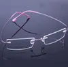 2017 Розничные 9 цветов моды очки без оправы кадров / моды титановые памяти очки кадров / рецептурные оптических оправ