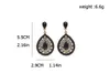 Bohème goutte d'eau balancent boucle d'oreille Vintage ethnique larme cristal perlé déclaration boucles d'oreilles pour les femmes Boho mode bijoux accessoires