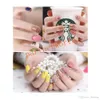 Nail Art Decoration Stickers Decalcomanie strumenti per unghie Fashion 10 Metallic Yarn Line Mix Color Rolls Striping Tape 2000 set / lotto