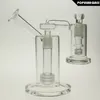 SAML 22.5cm Tall Matrix sidecar Glass bong Hookahs birdcage perc Oil Rig With Ash Catcher Joint size18.8mm PG5113