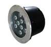 Toptan fiyat 9 * 1W LED Yeraltı Işıklar Isınma Soğuk Beyaz AC85-265V LED Bahçe Aydınlatma IP68 Gömme LED Zemin Işık