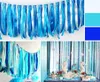 39.3inch Wedding banner decoration satin ribbon tassel garland birthday party decor colorful rainbow festive christmas props supplies