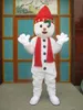 Hot Sale Cartoon Movie Character Real PicturesChristmas Snowman Mascot Kostym Vuxen Storlek Gratis frakt