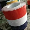 Nya Frankrike Flag Hood Stripes bilklistermärken för motorhuven, tak, bagageutrymme för Volkswagen/Mini DIY -bildekaler 15cmx30m/roll