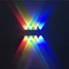 Ny 8W LED-väggsconce lampor 85-265V för Hotel Aisle Step Hall Bedside Up Down Inoor Dekorativ belysning LED Multi-Colored Light