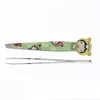 Wholesale Hollow LOVE Cosmetic Eyebrow Clip Oblique Stainless Steel Eyebrow Tweezers Cute Eye Brow Makeup Tools