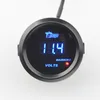 2 inch zwarte schaal en blauwe LED-licht auto auto motorfiets 12V spanningsmeter voltmeter 1588636