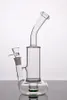 Newest hookah Thick Round Bottom Glass Water Pipes Green Shower Head Perc Recycler Oil Rigs Bong Smoking Pipes Hookahs 18mm With Bowl