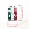 Universal Car Truck Accessori cromati Italia Mappa italiana Bandiera IT Logo Distintivo emblema Adesivo 3D Decal Trim