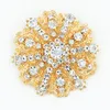 Vintage Fashion Hot Selling Stunning Diamante Flower Brooch Wedding Bridal Costume Pins Broaches Elegant Gift Pins Top Quality Hot Selling