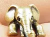 Elephant Animal Rings For Women And Girls Cute Jewelry Open Ring Silver Brown Color Wholesale Gift Party