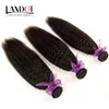 Paquetes de armadura de cabello humano recto rizado brasileño 7A Extensiones de cabello recto afro yaki grueso peruano malasio italiano sin procesar