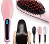 Lisseur cheveux LCD électrique lisseur cheveux peigne fer chaud brosse Auto rapide cheveux masseur outil cheveux lisseur