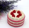 Barato Kawaii Strawberry Cake Squishy Slow Rising Cream Cake Mango Amarillo Rosy Blue Kids Año Nuevo Juguete de regalo