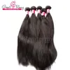 100% chinesische Haarverlängerung 3pcs / lot Remy menschliche Haarverlängerungen seidige gerade Greatremy Drop Shipping Natürliche Farbe Königin Haar Produkte