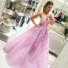 Gorgeous Prom Klä Lång Formell En Linje Sweetheart Neckline Strapless Afton Party Kappor med Utsökt Applikationer Skräddarsy