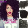 Afro Kinky Curly Clip In Human Hair Extensions Mongolian Virgin Hair Extension Clip In 7pcs 120g Gratis frakt