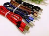 1M New Braided USB Charging Cable For Samsung HTC Sony LG Micro USB Wire With Metal Head Plug USB