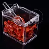 4pc In1 Acrylic Seasoning Box Clear Seasoning Rack Spice Pots Storage Container Condiment Jars Cruet with Cover and Spoon Kitchen essential