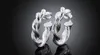 10Pairs / lot smycken högkvalitativ plätering 925 sterling silver öronhopp örhängen mode gåvor 40mm hamp blommor hyperbole stor öronring