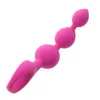 Kalebasvorm orgasme siliconen anale kralen ballen buttplug ring play volwassen seksspeelgoed #r571