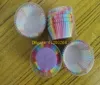 Expédition rapide New Colorful Rainbow Paper Cake Cupcake Liners Baking Muffin Cup Case For Wedding Party