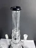 high:32CM Beaker bongs cheap for sale glass bong with precolator smoking pipes white jade thick glass bong