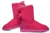 Winter Bowknot Snow Boots Women Designer Stijlvolle kerst korte schoenen Warm Classic Bow Boot Hoogwaardige maat 36-41 voor vrouw