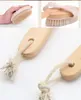 Fashion Natural Long Wood Borstle Body Brush Massager Bath Shower Back Spa Scrubber3087142