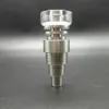 6-in-1 Hybrid Ti/Quartz Nail fit 10mm 14mm 19mm Maschio/Femmina per bong ad acqua tubo piattaforma petrolifera