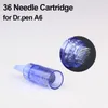 Replaceable derma pen cartridges electric derma stamp needles dermapen needle cartridge microneedle head for Dr.pen A6