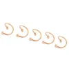 50 unids oro titanio acero inoxidable ceja nariz labio cautivo grano anillo lengua piercing Tragus cartílago pendiente joyería del cuerpo