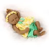 10 Zoll amerikanische Puppe realistische Mode Vollsilikon Reborn Baby Geschenk Weihnachten und Geburtstag