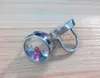 New Arrival 316L Stainless Steel Screwing Open Glass Locket Ring SZ#5-#12