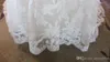 Lace V Szyjka z koralikami sukienki ślubne aplikacje bez pleców krystalicznie szarf
