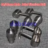 Clavo de titanio eléctrico 14 18 mm Junta masculina Domeless Gr2 Titanium Nail Carb Cap Glass bonger SILICONE STANDER