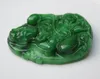 Manual sculpture foot green jade guanyin bodhisattva. Talisman necklace pendant