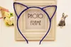 New Women Glitter Cat Ears Headband Hairband Party Prop Hair Band Accessories Headwear 20pcs/lot