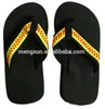 Softball amarelo flip flop chinelos sandálias womens beach sports slippers